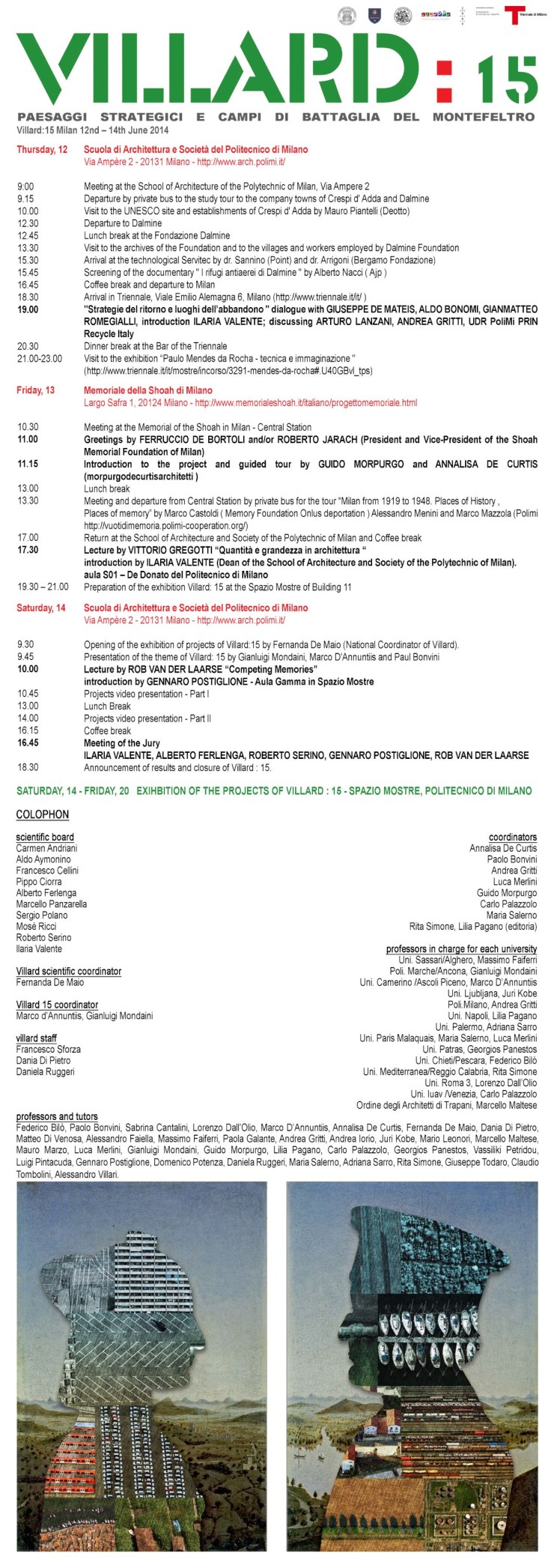 Villard 15 Milano programma