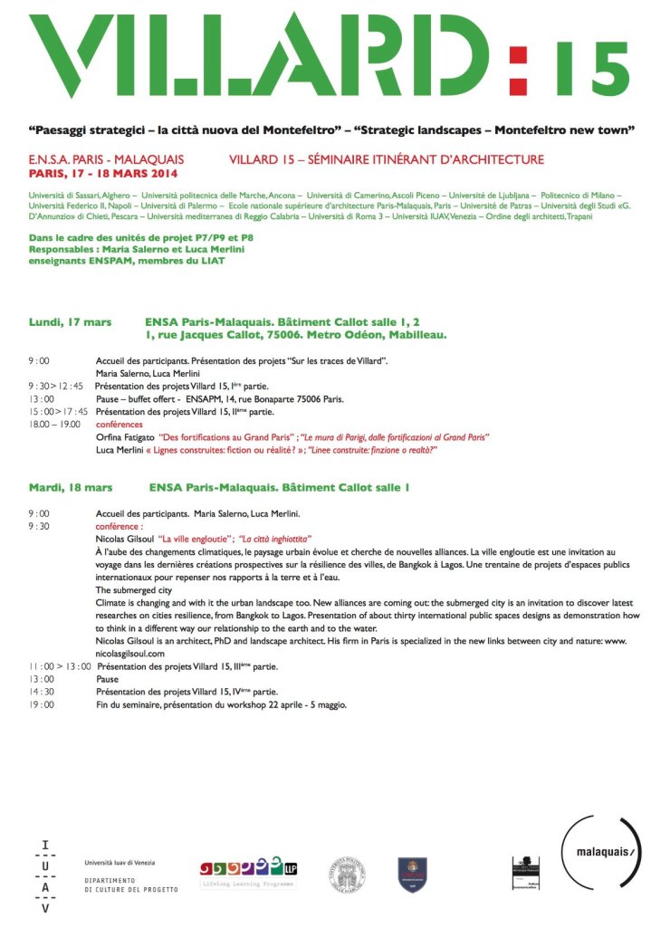 Villard 15 Parigi programma 1
