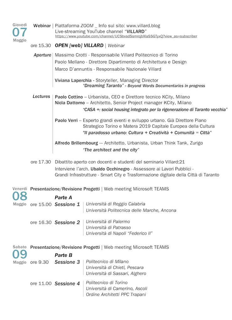 PROGRAMMA webVILLARD_torino_08.05.2020 b